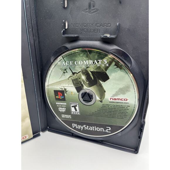Ace Combat 5 The Unsung War (PS2 PlayStation 2, 2004) Complete w/ Manual CIB - Picture 7 of 8